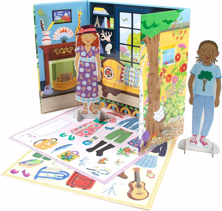 : Paper Dolls: Explorer & Botanist - Includes 2 Paper Dolls, Stand up Scene & Stickers, Kids Ages 5+