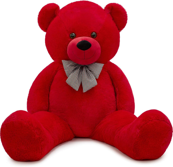 Giant Big Teddy Bear 4 Feet 47 Inch Life Size Tan Plush Bear Brown Stuffed Animal for Children Boyfriend