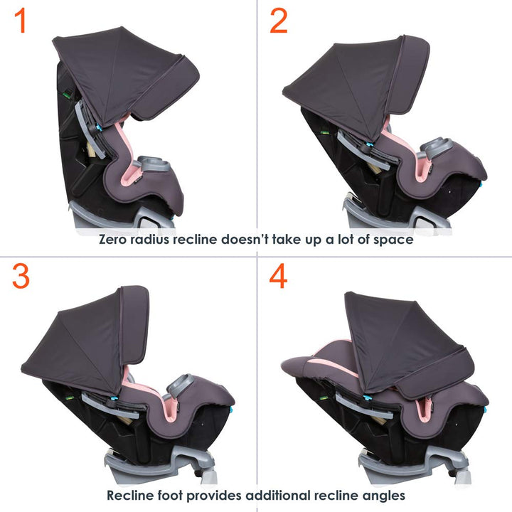 Cover Me™ 4-In-1 Convertible Car Seat, Quartz Pink