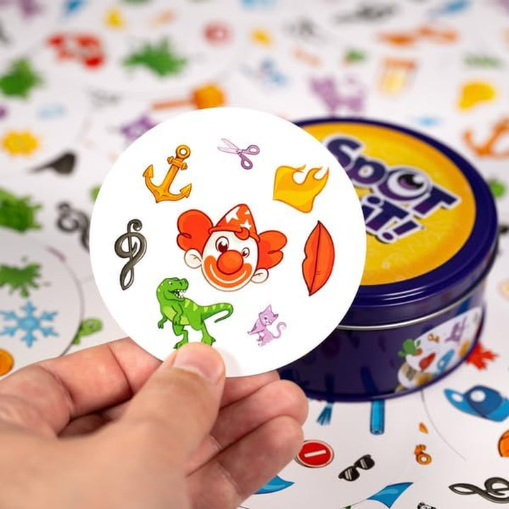 Spot It! Classic Card Game (2024 Refresh) - Eco-Blister Edition, 5-In-1 Visual Perception Game for Quick Reflexes and Family Fun, Ages 6+, 2-8 Players, 10 Minute Playtime
