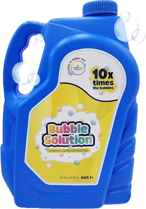 32 Oz Concentrated Bubble Solution, Refills up to 2.5 Gallons, Non-Toxic Concentrated Solution for Bubble Machines, Giant Bubble Wands,Bubble Gun and Blowers