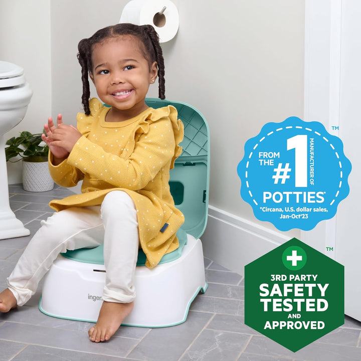 Prepare to Potty 3-In-1 System - Potty Training Toilet, Topper, Step Stool, Easy Setup, for Toddlers Ages 18 Months+