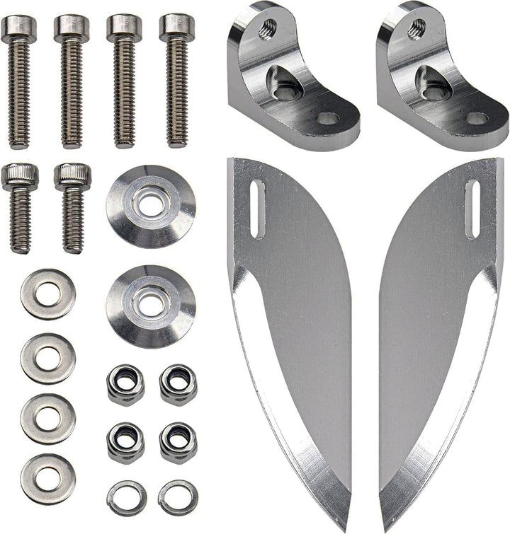 68X25Mm RC Boat Water Knife Turn Fins Auxiliary Waterjet Replacement Parts for 75-85Cm Remote Control Boats
