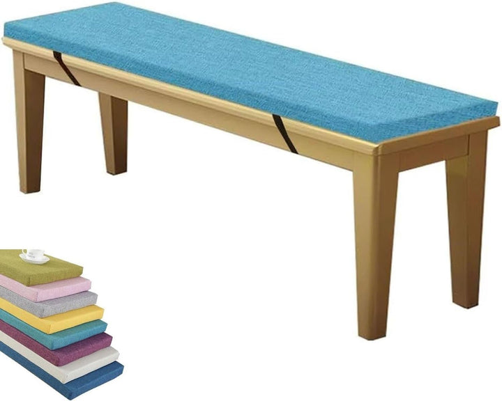 Indoor/Outdoor Bench Cushion for Furniture, Garden Replacement Cushions 90/100/120/150/180 Cm,Thick 5 Cm Seat Pads Non-Slip Removable for Loveseat Chair,Porch Swing,Dining(Beige,130X40X5Cm)
