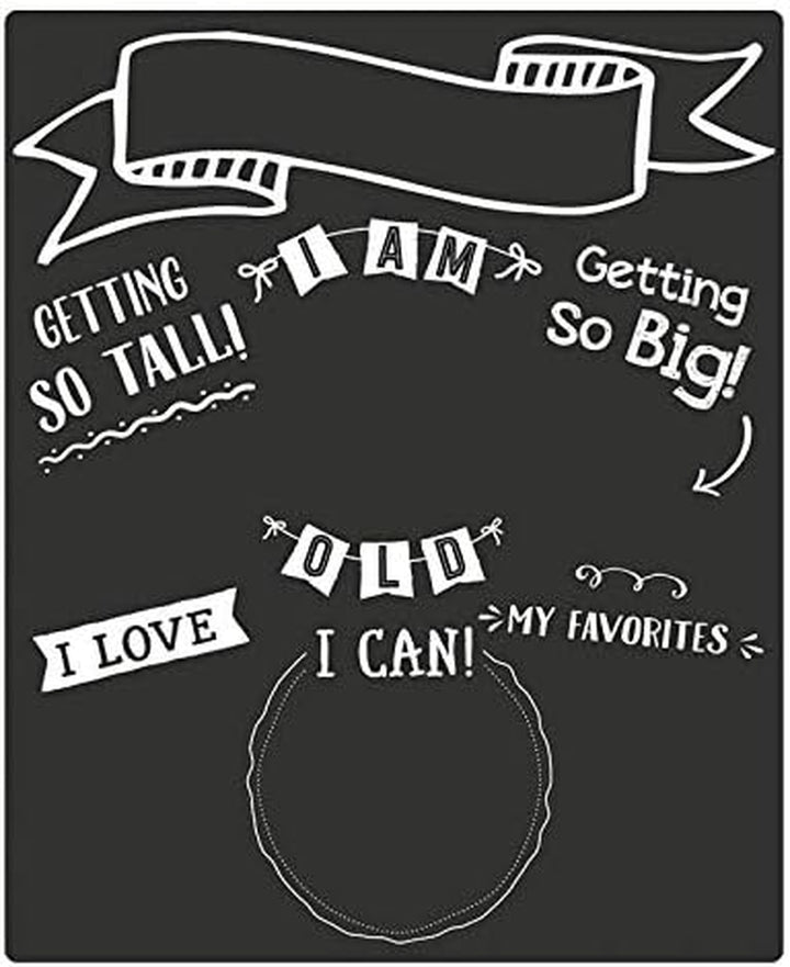 All about Baby Milestone Photo Sharing Monthly Chalkboard, Baby Photo Prop, Black