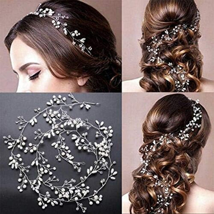 Wedding Flower Vine Tiara Bride Head Chain Bridal Bride Hair Ornaments Wedding Hair Jewelry Accessories