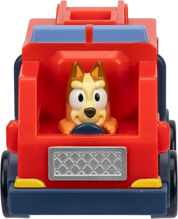 Vehicle Set – 4-Pack Includes Garbage Truck, Convertible, Family Car & Firetruck, Official Toys for Kids Ages 3+