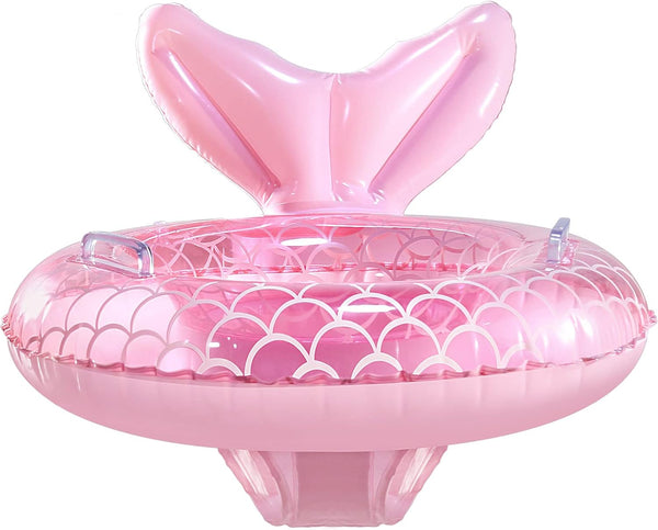 Baby Pool Float, Mermaid Baby Swimming Float, Smart Swim Trainer, Inflatable Pool Floats for Toddlers, Infant Swim Floats, Toddler Floaties, Kids Beach Toys Summer Essentials