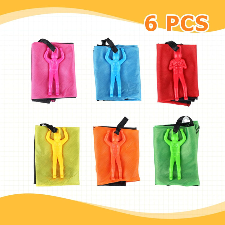 Parachute Toy - 6 PCS Army Parachute Figures Tangle Free Figures Throwing Toy Outdoor Children'S Flying Parachute Toys for Kids Ages 4-8 Top Christmas Stocking Stuffers