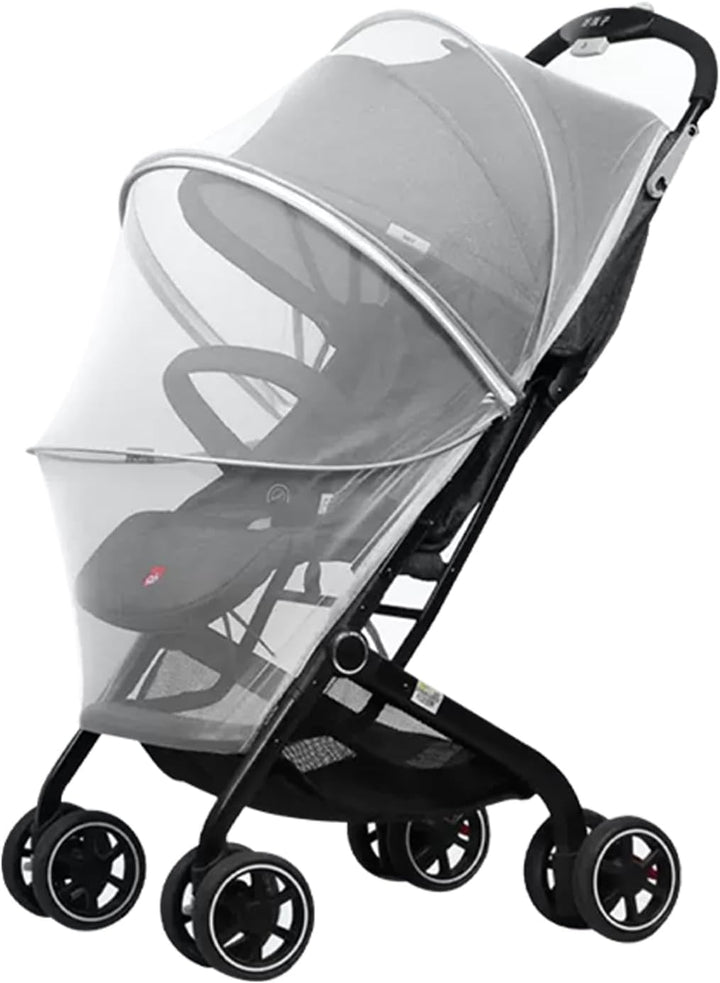 Mosquito Net for Stroller,Encrypted Stroller Mosquito Net Full Cover with Double Zipper,Breathable & Foldable Netting for Baby Cover(Black)