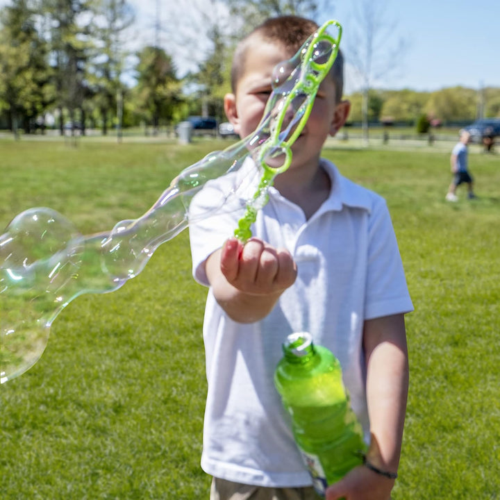 BUBBLES by  Fubbles | 64Oz Non Toxic Bubble Solution Refill for Kids | Bubble Wand Included, Colors May Vary, (12301E)