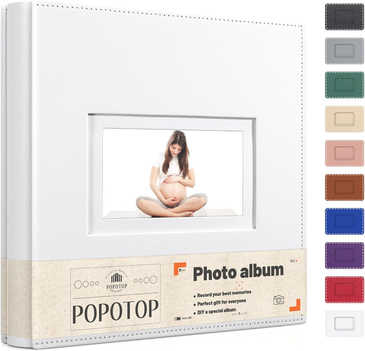 Photo Album 4X6 300 Pockets with Leather Hardcover Cover, Small Photo Album Holder Book with 50Pcs Pages for Family Travel Wedding Baby Gifts