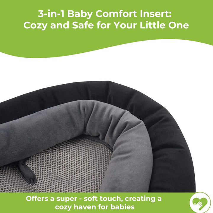 Upgraded 3-In-1 Babybody Support for Newborn Infant Toddler - Extra Soft Car Seat Insert Cushion Pad, Perfect for Carseats, Strollers, Swings