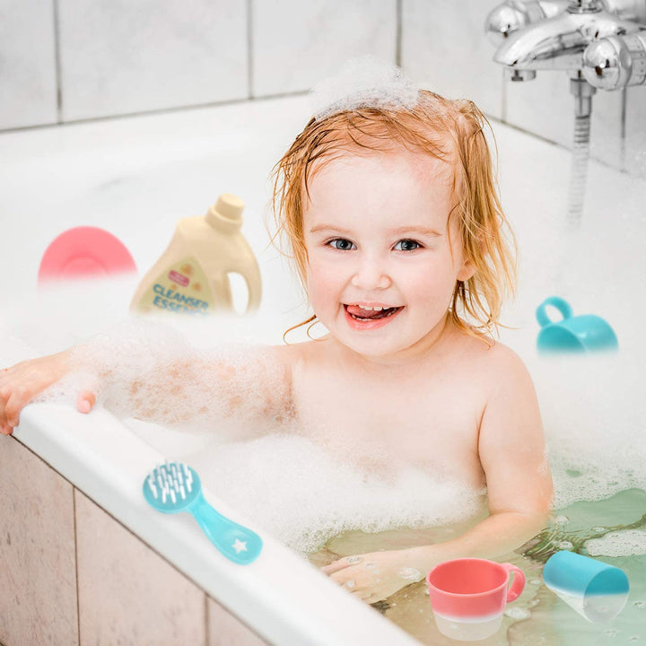 Color Changing Play Kitchen Sink Toys, Children Electric Dishwasher Playing Toy with Running Water,Upgraded Real Faucet and Play Dishes,Pretend Role Play Toys for Kids Boys Girls