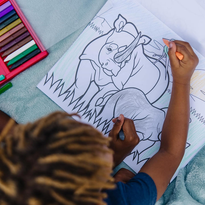 Jumbo 50-Page Kids' Coloring Pads 3-Pack - Animals, Vehicles, and Multi-Themed - FSC Certified