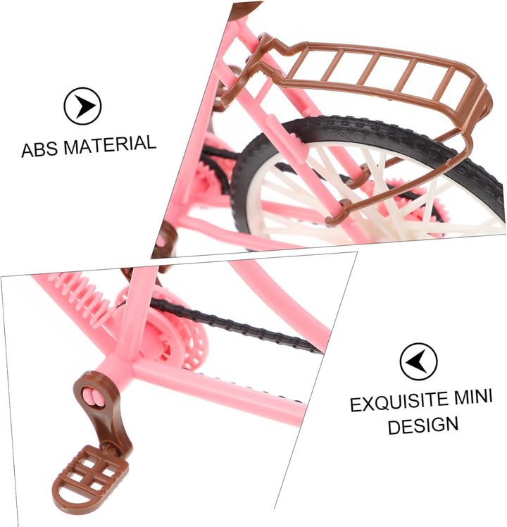Two-Seater Bicycle Practical Bike Adornment Cycle Model Sculpture Art Ornaments Bike Plaything Desktop