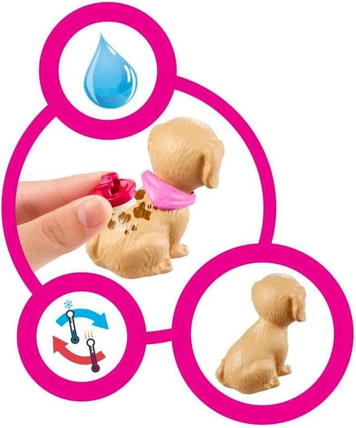 Doll & Playset, Pet Boutique with 4 Pets, Color-Change Grooming Feature & 20+ Themed Accessories