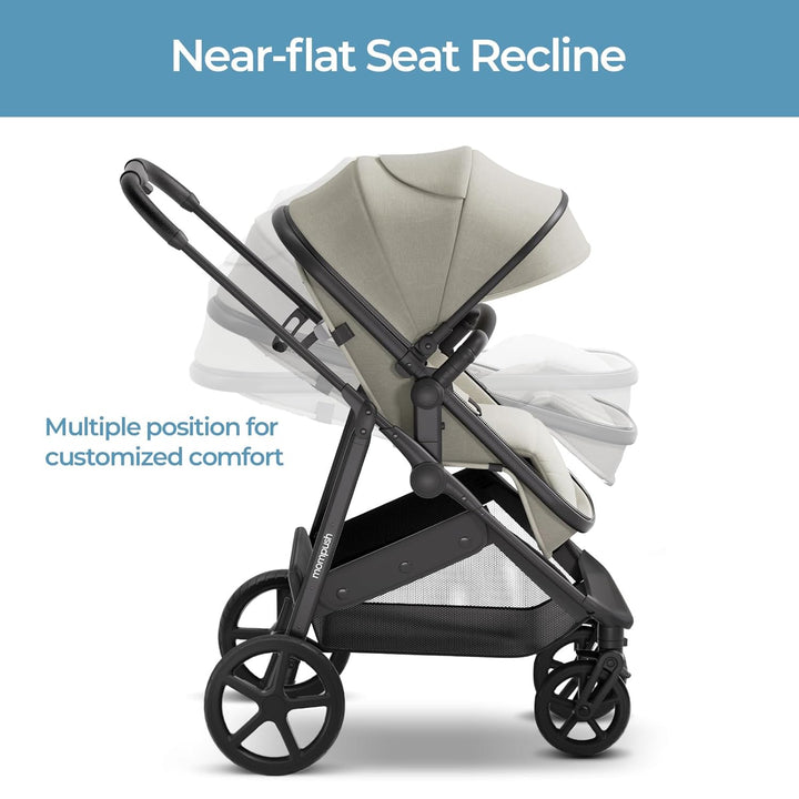 Wiz 2 in 1 Baby Stroller with Bassinet Mode, Convertible Infant Stroller for Newborn and Toddler with Reversible Seat and Large UPF 50+ Canopy