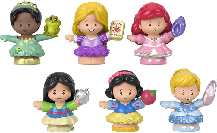 Little People Toddler Toys Disney Princess Story Duos 8-Piece Figure Set for Pretend Play Kids Ages 18+ Months