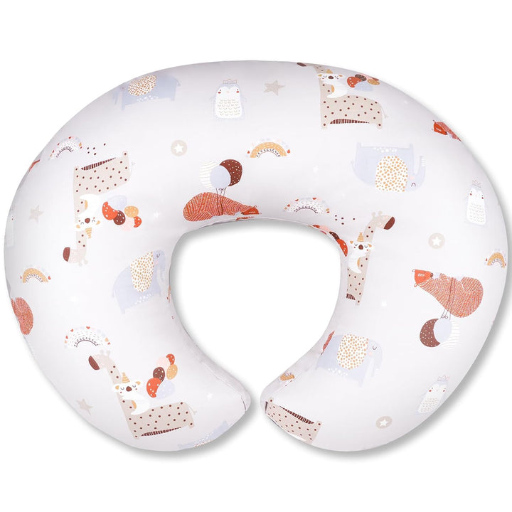 Nursing Pillow, Breastfeeding Pillows with Standard Size Removable Cover, Breast Feeding Pillow with Breathable Filling, Ergonomic Nursing Essentials for Bottle and Breastfeeding- Leaves…
