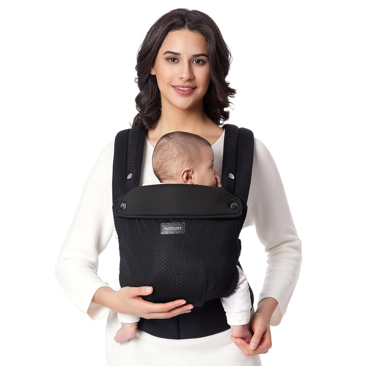 Baby Carrier - Ergonomic, Cozy and Lightweight Carrier for 7-44Lbs, Effortless to Put On, Ideal for Hands-Free Parenting, Enhanced Lumbar Support, Purehug for Infant to Toddler, Khaki