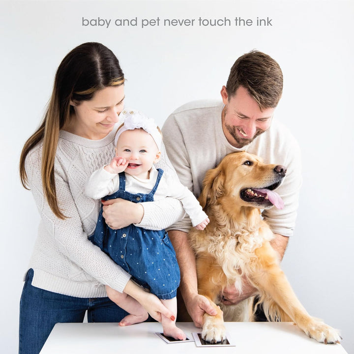 4-Pack Clean-Touch Ink Pad Kit, Mess-Free Inkless Hand and Footprint Kit, Baby Foot Printing Kit, Cat and Dog Paw Print Kit, Suitable for Babies and Pets