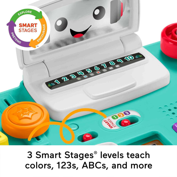 Laugh & Learn Baby & Toddler Toy Mix & Learn DJ Table Musical Activity Center with Lights & Sounds for Ages 6+ Months