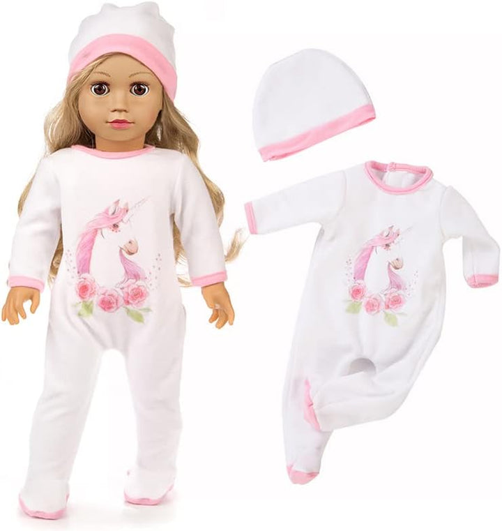 19 Pcs American Doll Clothes Gift for 18 Inch Doll Clothes and Accessories, Including 10 Complete Sets of Clothing