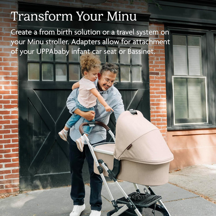 Adapter for Minu and Minu V2 Strollers/Compatible with Bassinet, Aria, Mesa V2, or Mesa Max Infant Car Seats/Quick + Secure Attachment / 1 Set