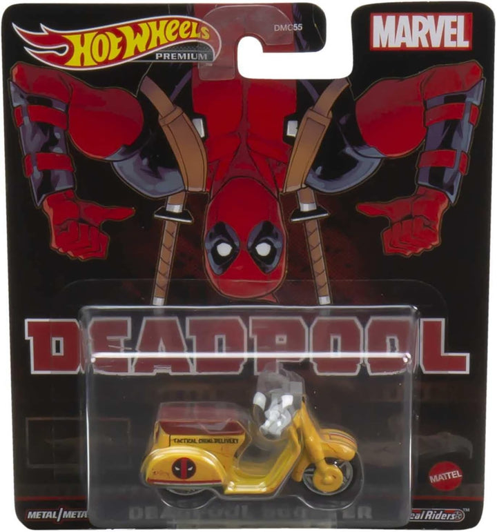 Retro Entertainment Collection,Deadpool Scooter, TV, & Video Games, Iconic Replicas for Play or Display, Gift for Collectors