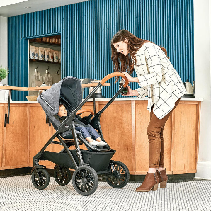 Corso LE Modular Travel System, Corso LE Stroller with Keyfit 35 Infant Car Seat and Base, Stroller and Car Seat Combo, Infant Travel System | Veranda/Grey