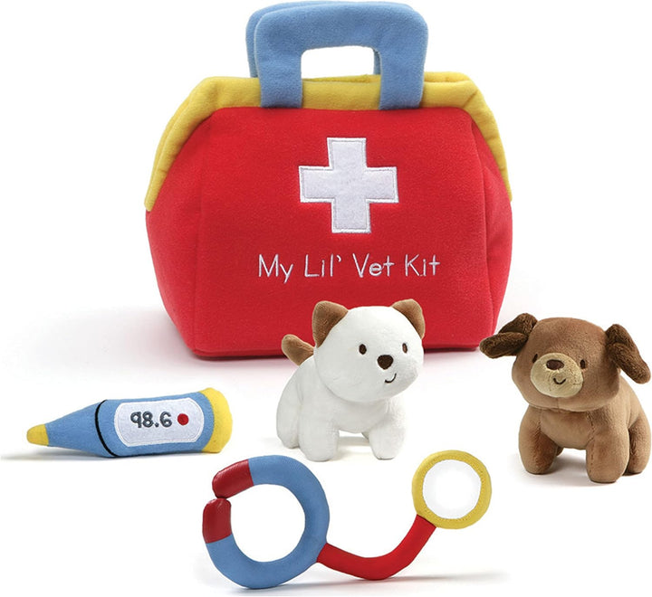 Baby  My First Sports Bag Stuffed Plush Playset, Baby Gift Toys for Boys and Girls Ages 1 & Up, 5 Piece, 8"
