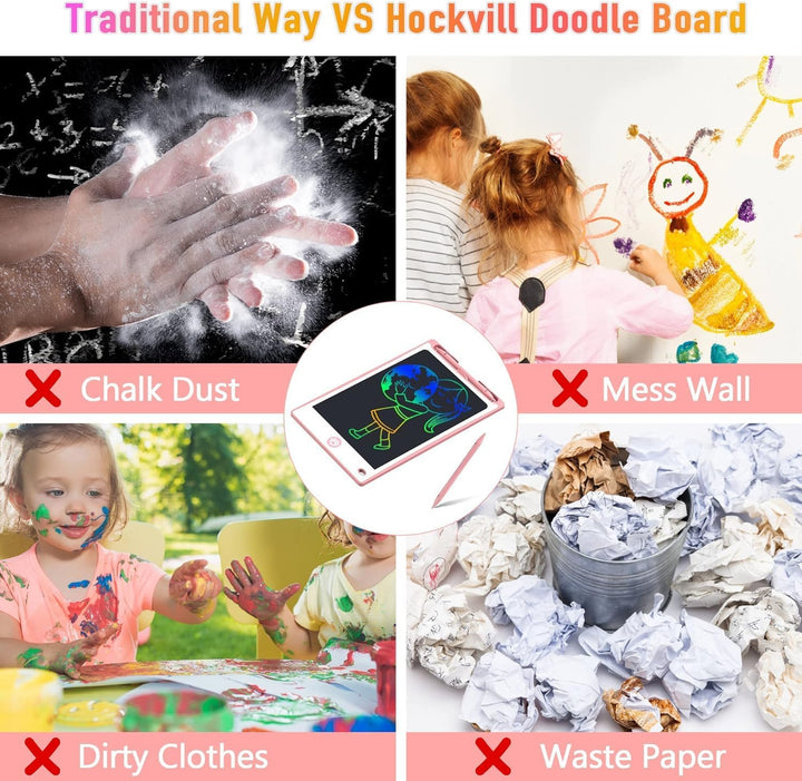 LCD Writing Tablet for Kids 8.8 Inch, Toys for Girls Boys Drawing Pad for 3 4 5 6 7 Year Old Kids Toys, Children’S Day Gift Toddler Doodle Board Travel Essentials, Birthday Gift for Children
