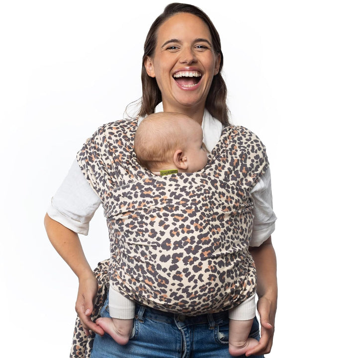Baby Wrap Carrier – Original Baby Sling Carrier for Newborns (7–35 Lbs), Soft, Secure, Hands-Free & Ergonomic, Ideal for Comfortable Bonding, New Parents (Grey)