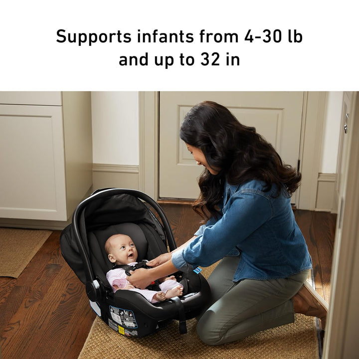 Snugride Snugfit Infant Car Seat, anti Rebound Bar for Extra Safety, No-Rethread Harness, LATCH Equipped, Baby Car Seat, Gotham