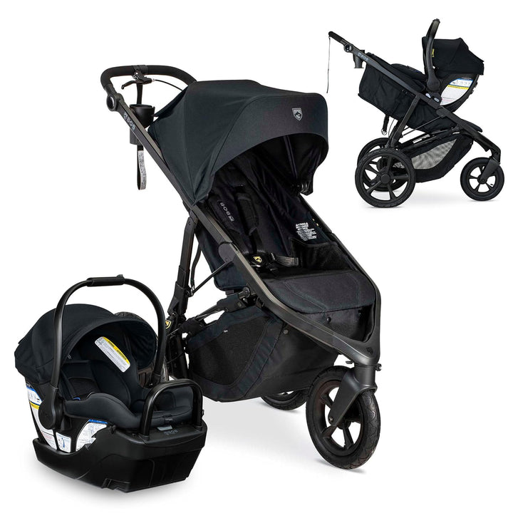Wayfinder Jogging Stroller with Independent Dual Suspension, Air-Filled Tires, and 75-Pound Weight Capacity, Nightfall