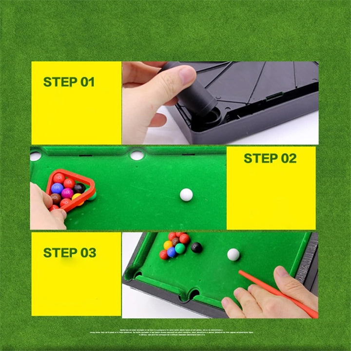 Mini Billiard Table Game, Cat Billiard Balls, Includes Game Balls, Mom Ball, Tripod and More, Portable Pool Set for Family and Children Games, Best Gift for Pet Cat (A)