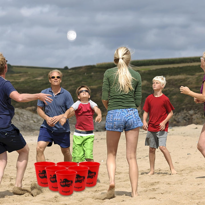 Outdoor Giant Yard Pong Game Set Outdoor Toss Game Throwing Game for Beach, Camping, Lawn and Backyard