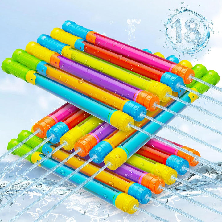 Water Gun Squirt Toys for Kids Adults: Shoot up to 40 Feet - Outdoor Super Blaster Water Guns for Kids Age 3-4-5-8-12 Bulk - Fun Water Squirter Toy for Swimming Pool Beach Summer outside Party Games
