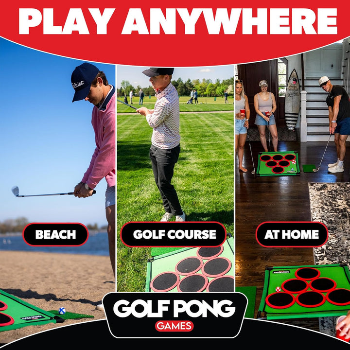 – Backyard Golf Game with 16 Chipping Velcro Balls & Mat, Yard and Outdoor Games for Adults & Family, Indoor Golf Set for Home, Beach or Party, Lawn Games for Adults & Family Outdoor