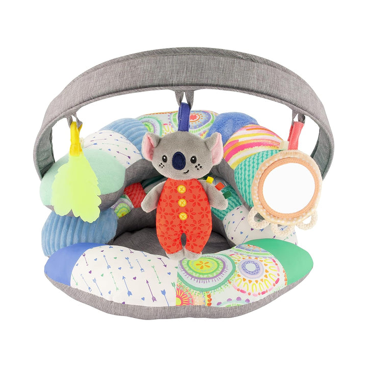 2-In-1 Tummy Time & Seated Support, Baby Floor Seat for Tummy Time & Early Sitting, Soft, Supportive, Engaging Toys, Toucan