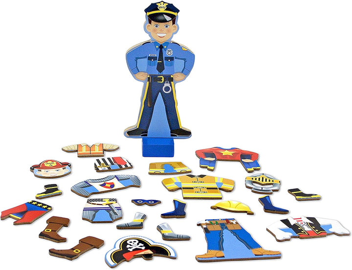 Joey Magnetic Wooden Dress-Up Pretend Play Set (25+ Pcs)