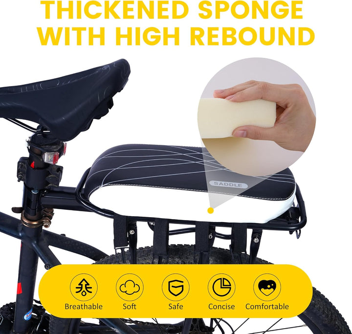 Bicycle Manned Cushion Bike Rear Seat Child Bike Seat Bicycle Back Shelf Back Cushion Bicycle Rear Saddle Mountain Carrier Children