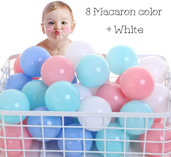 Soft Pit Balls, Chemical-Free Crush Proof Plastic Ocean Ball, BPA Free with No Smell, Safe for Toddler Ball Pit/Kiddie Pool/Indoor Baby Playpen