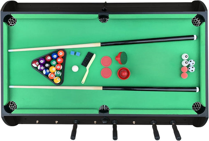 Triplex 55″ Telescopic Rods 3-In-1 Swivel Multi Game Table - Combo Game Table Set - Billiards, Air-Hockey and a Foosball for Home, Game Room, Friends and Family!