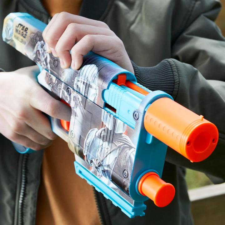 Star Wars the Mandalorian Dart Blaster, 12 Elite Darts, Internal Clip, Toy Foam Blasters for 8 Year Old Boys & Girls & Up
