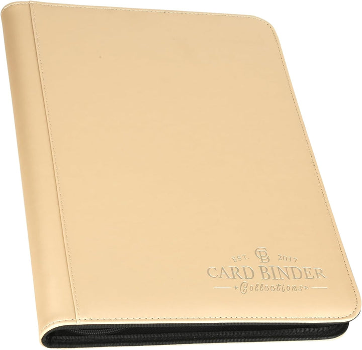 9 Pocket Card Binder, Premium Zip Trading Card Binder, 540 Double Sided Pocket PU Collection Binder, Collector Album, Card Folder for MTG, TCG, Sports Cards (Black)