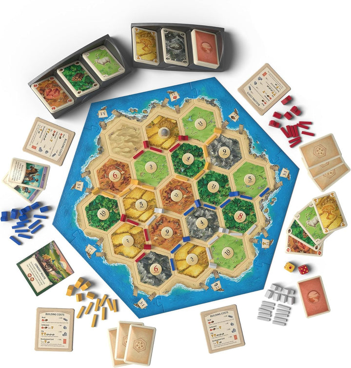 Board Game (6Th Edition) Trade, Build & Settle in the Classic Strategy Game for Family, Kids & Adults, Ages 10+, 3-4 Players, 60-90 Min Playtime