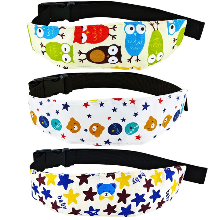 3 Pcs Baby Head Support Band for Stroller Car Seat Neck Relief Strap Headrest for Sleeping Traveling Head Holder for Toddler Kids Children Child Baby Infant