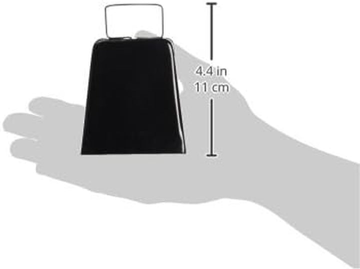034689128359 Black Cowbell Noisemaker, One Size, Assorted